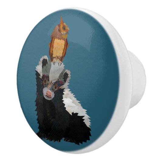 SKUNK & OWL KERAMIKKNAUF (Rechts)