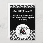 Skunk-Party Einladung (Vorne/Hinten)