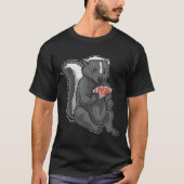 Skunk Poker Poker Karten T-Shirt (Vorderseite)