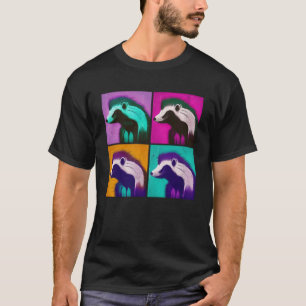 Skunk Pop Illustration Colorful Animal Women T-Shirt