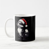 Skunk Santa Hat Funny Xmas Skunk Lovers Christmas Kaffeetasse (Links)