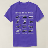 Skunk Schwanz Skunks The World Mephitidae Skunk Wh T-Shirt (Design vorne)