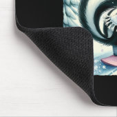 Skunk Snowboarding. Snowboard Snowboarder Cap Scar Mousepad (Ecke)