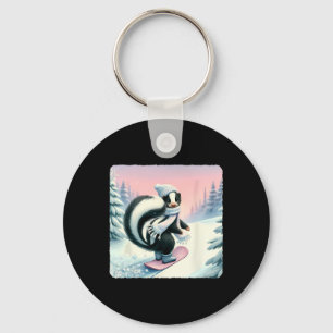 Skunk Snowboarding. Snowboard Snowboarder Cap Scar Schlüsselanhänger