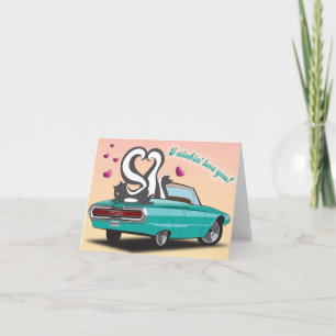 Skunk Valentine's Day Card Feiertagskarte