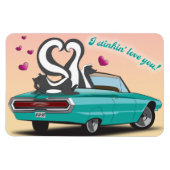 Skunk Valentine's Day Magnet (Horizontal)