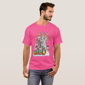 Skunk X-mas Tree Lighting Santa's Hat Skunk Funny T-Shirt (Vorne ganz)
