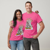 Skunk X-mas Tree Lighting Santa's Hat Skunk Funny T-Shirt (Unisex)