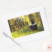 Skunk You Stink Rechteckiger Aufkleber (Umschlag)