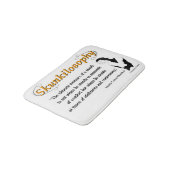 Skunkilosophy: Entscheidendes Maß eines Stinktiers Badematte (Schrägansicht)