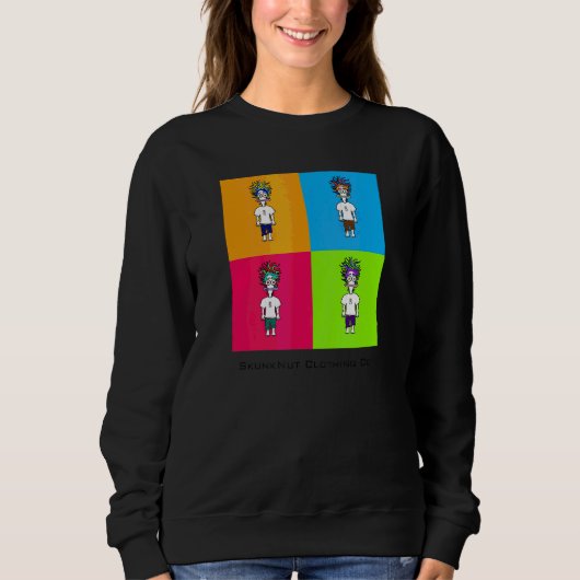 Skunknut Pop Art Sweatshirt (Vorderseite)