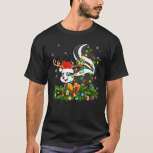 Skunks Animal Lover Rentier Weihnachtsmannmütze Sk T-Shirt