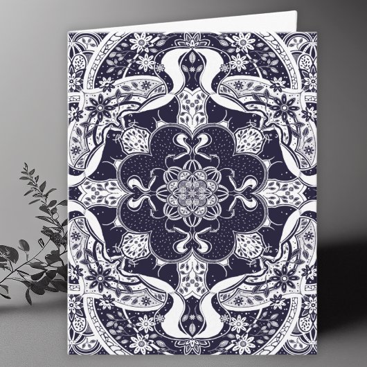 Skunks Mandala Art Blank Dankeskarte