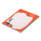 Skunks Riechen von Blume zu anpassbarem Notepad Notizblock (Rotiert)