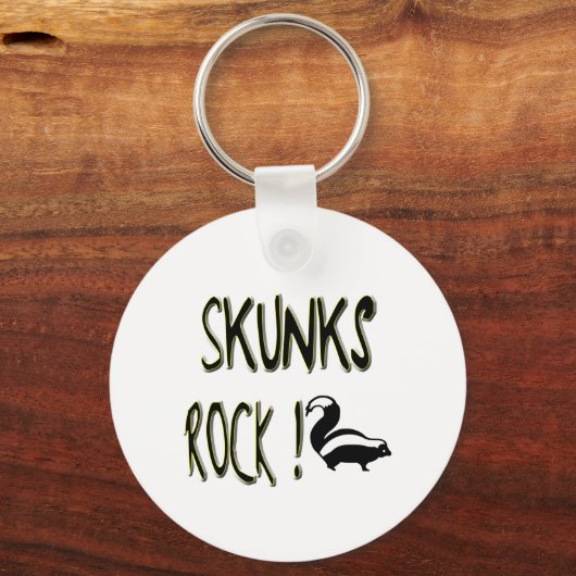 Skunks Rock! Schlüsselanhänger (Vorderseite)