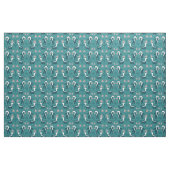 Skunks und Blume Dunkel Aquamarin grün Stoff (Fat Quarter (45,7 x 55,9 cm))