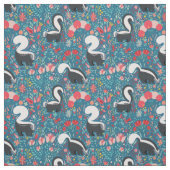 Skunks und Blume Stoff (Muster)