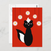 Skunky-Blume Postkarte (Vorne/Hinten)