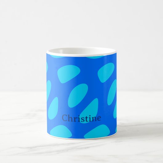 Skurril abstrakte Tränenformen Muster Kaffeetasse (Mittel)