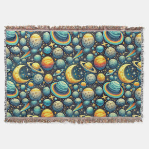 Skurril anmutende Weltraumszene Decke