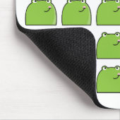 Skurril Design-Mauspad mit grünem Frosch Mousepad (Ecke)