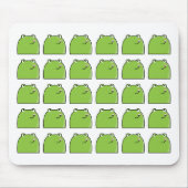 Skurril Design-Mauspad mit grünem Frosch Mousepad (Vorne)