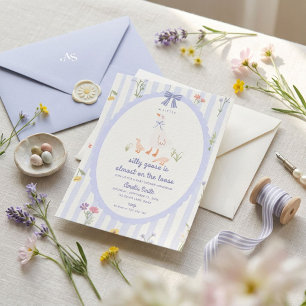 Skurril Gänse Garten Baby Shower Einladung