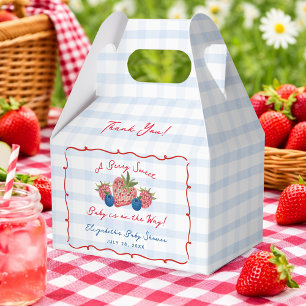 Skurril handgezeichnete Beeren süße Babyparty Geschenkschachtel
