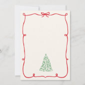 Skurril hässlicher Weihnachtspullover-Feier Einladung (Rückseite)