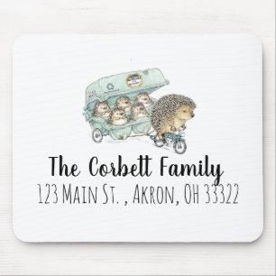 Skurril-Igel-Familie Anpassbar Mousepad