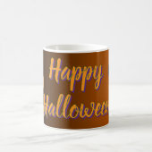 Skurril Kürbis Kätzchen Halloween Kaffeetasse (Mittel)