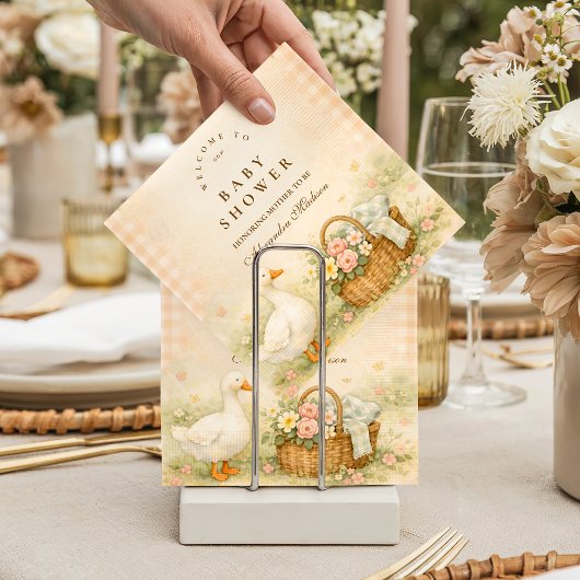 Skurril - Lachhafte Gans - Baby Shower zum Frühlin Serviette