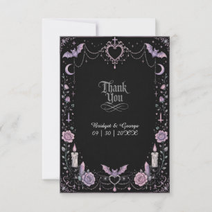 Skurril Pastell Gotische Kawaii Hochzeit Dankeskarte