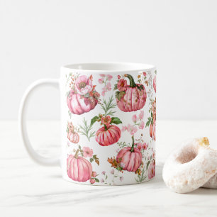 Skurril Pink Kürbis Cottagecore Wasserfarbe Tee Kaffeetasse