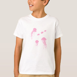 Skurril Rosa Punkte Meerestiere T-Shirt