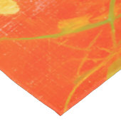 Skurril-Rote-Katz-Wildblumengarten Tischdecke (Schrägansicht)