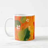 Skurril Roter Katz Wildblumengarten Kaffeetasse (Links)