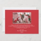 Skurril Schneeflocke Rot Frohe Weihnachten Foto (Rückseite)