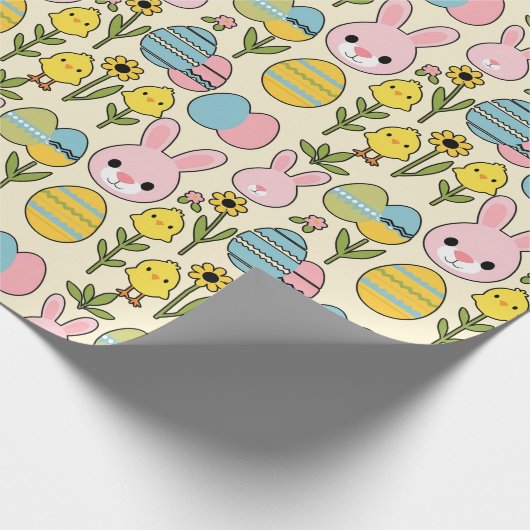 Skurril verpacktes Osterpapier Geschenkpapier (Ecke)