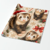Skurril verpacktes Weihnachtsgeschenk für Frettche Geschenkpapier (Ungerollt)