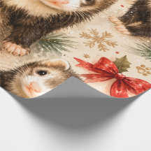 Skurril verpacktes Weihnachtsgeschenk für Frettche