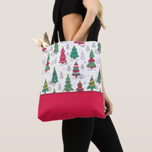 Skurril Whimsikalisch Dekorierte Weihnachtsbäume K Tasche
