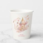 Skurril-wunderbare Candyland-Papiertasse Pappbecher (Rückseite)