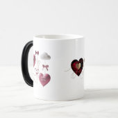 Skurrile 3D Ballon-Herzen Farbwechseltasse Verwandlungstasse (Vorderseite Links)