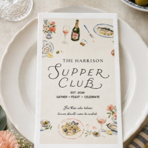 Skurrile Abendgesellschaft Dinnerparty Serviette