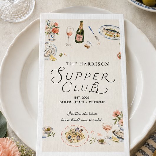 Skurrile Abendgesellschaft Dinnerparty Serviette