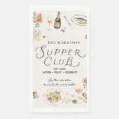 Skurrile Abendgesellschaft Dinnerparty Serviette (Vorderseite)