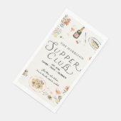 Skurrile Abendgesellschaft Dinnerparty Serviette (Ecke)