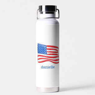 Skurrile amerikanische Flagge - Maßgeschnektes pat Trinkflasche