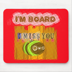 Skurrile Bienen-Kunstprint Mousepad